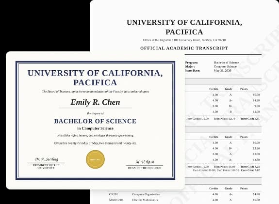 Academic credential fraud example