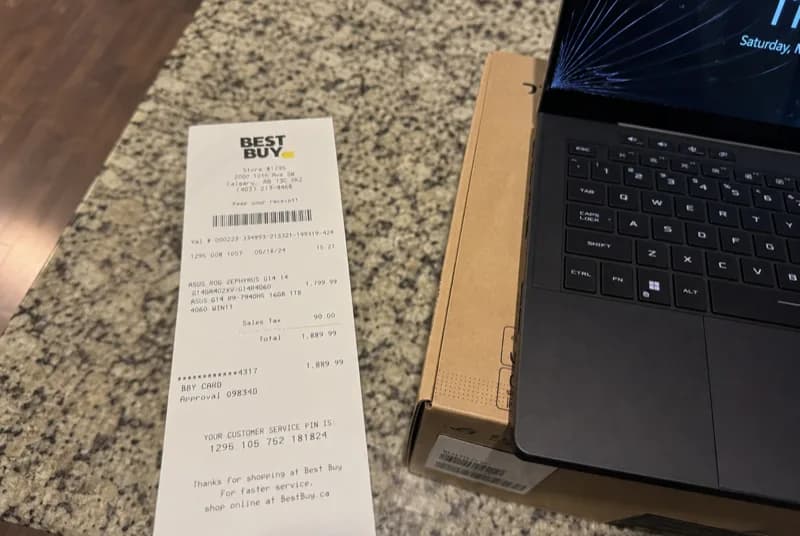 Uploaded expense receipt being analyzed for fraud