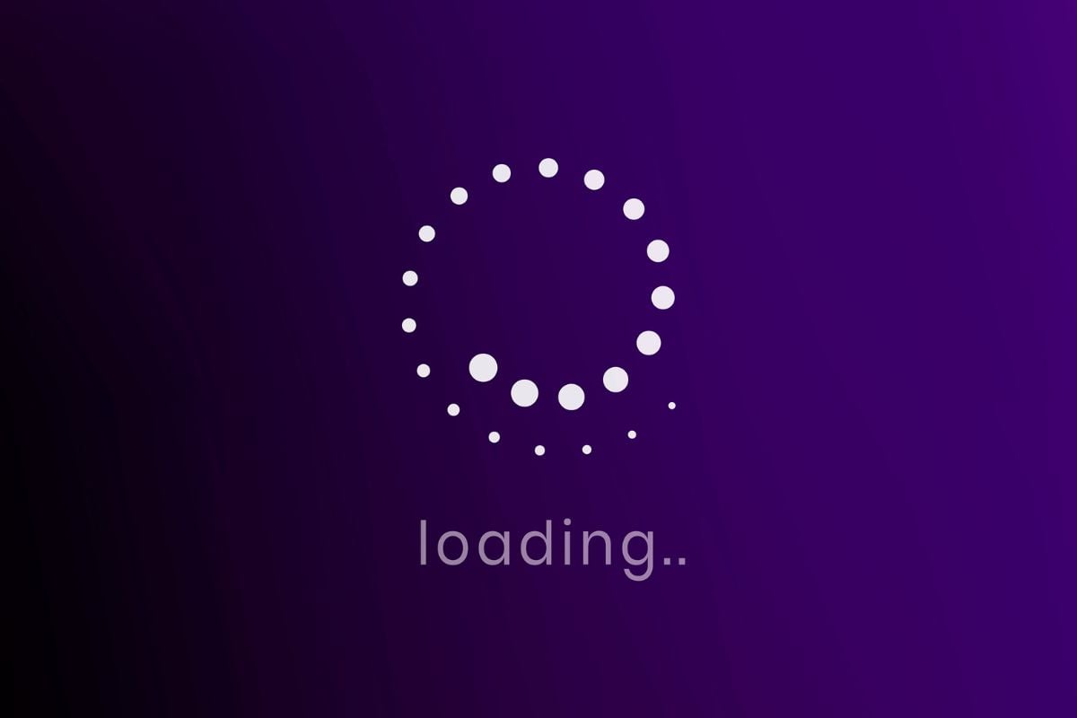 Loading icon smartphone screen