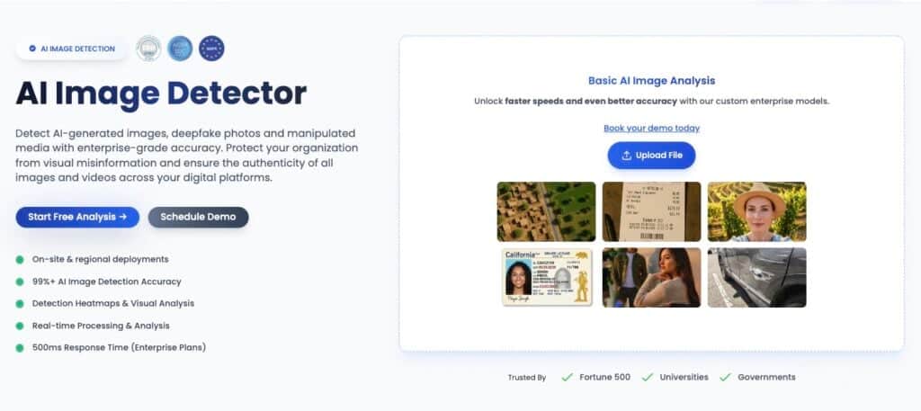 Détecteur d'images AI de TruthScan