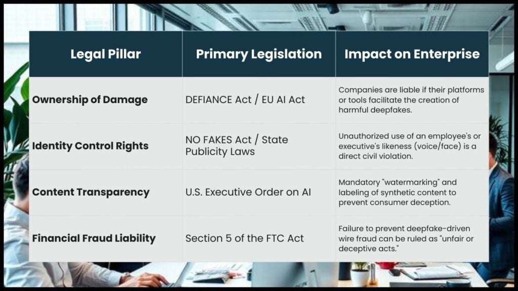 How Deepfake Legislation Impacts Enterprises deepfake legislation
