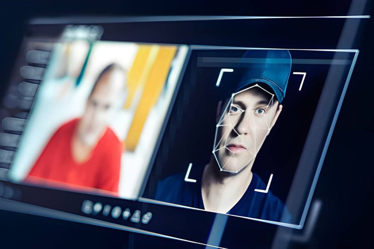 Manipulated ID image by fraudsters illustration