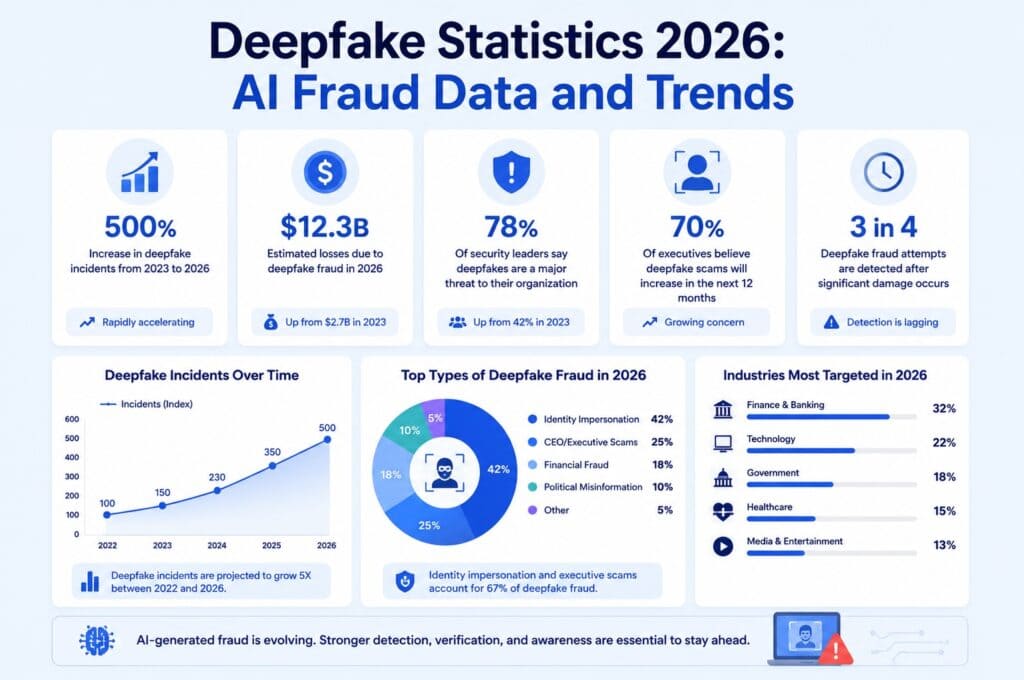 Deepfake Statistics 2026: AI Fraud Data and Trends deepfake statistics 2026