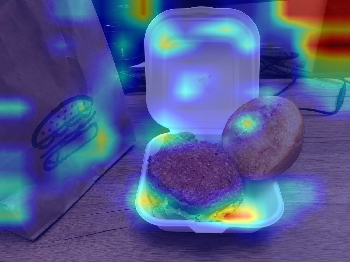 AI detection heatmap